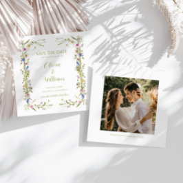 Whimsical Garden Wildblume Wedding Save The Date