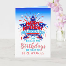 Whimsical Geboren am 4. Juli Happy Birthday