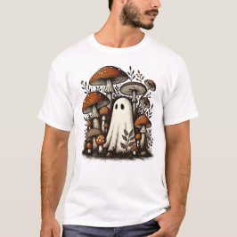 Whimsical Geist im Pilzwald Grafik T-Shirt