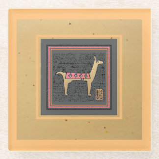 Whimsical Giftable Llama Glasuntersetzer