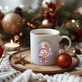 Whimsical Gingerbread Christmas Gnome Kaffeetasse