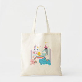 Whimsical Girl Library Book Toag Tragetasche