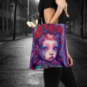 Whimsical Girls Gesicht Nymph Fairy Witch Magische Tasche