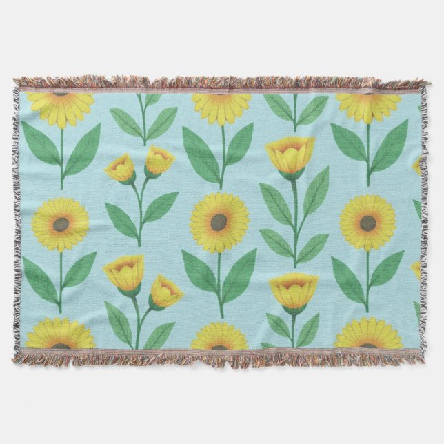 Whimsical Glee Blühen Decke (Vorderseite)