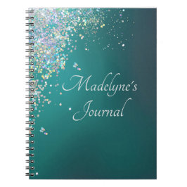 Whimsical Glittery Script Journal Notizblock