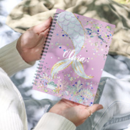 Whimsical Glitzer Meerjungjacht Planer