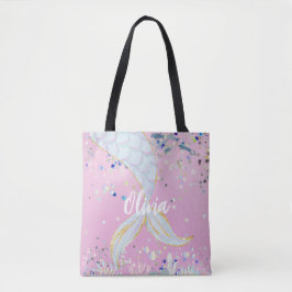 Whimsical Glitzer Meerjungjacht Tasche