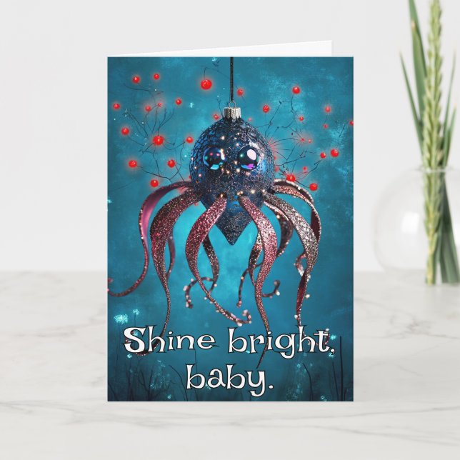 *~* Whimsical Glow Funny 18 Magische Weihnachten A Dankeskarte (Vorderseite)