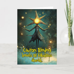 *~* Whimsical Glow Funny Magical 24 Weihnachten AP Dankeskarte