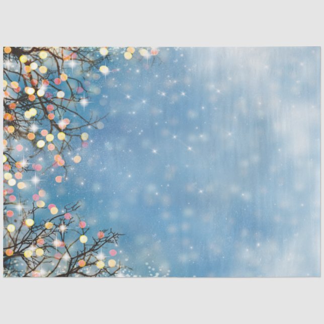 Whimsical Glühwein Weihnachtsbaum Tissue Paper Seidenpapier (Vorderseite)