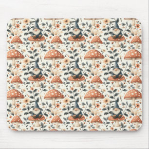 Whimsical Gnome & Mushroom Verzauberung Wald Mousepad