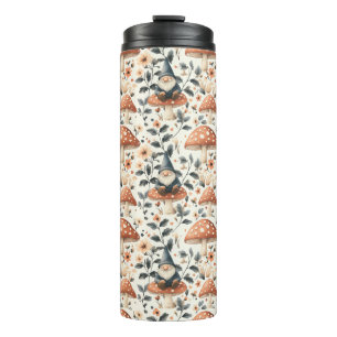 Whimsical Gnome & Mushroom Verzauberung Wald Thermosbecher