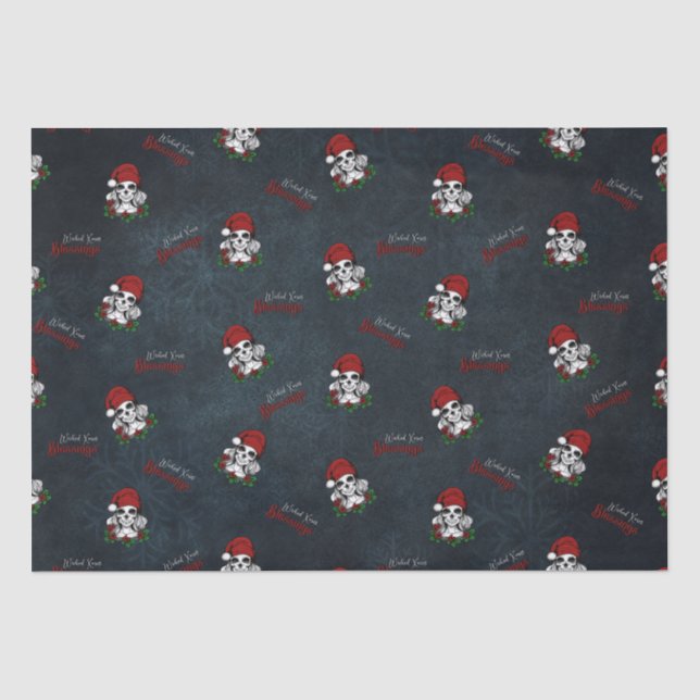 Whimsical Gothic Weihnachten Weihnachten Seidenpapier (Vorderseite)