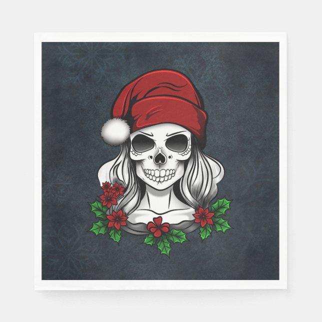 Whimsical Gothic Weihnachten Weihnachten Serviette (Vorderseite)