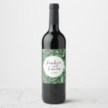 Whimsical Green Blätter Wedding