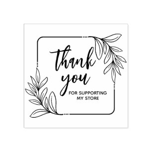 Whimsical Greenery Handgemachte Danksagung Gummistempel