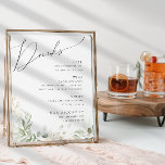 Whimsical Greenery und Gold | Menü "Hochzeitsgeträ Poster<br><div class="desc">Treten Sie ein in eine Welt der Zauber mit unserem kichen Grün und Gold | Hochzeitsgetränke Menü Poster, perfekt für Ihre botanische Frühjahrshochzeit. Dieses Getränkekartoffel mit einem schlauen grünen Eukalyptus und goldenen Akzenten strahlt Eleganz und moderne Laune aus. Stellen Sie sich einen Spaziergang durch einen zauberhaften Sommergarten vor, umgeben von...</div>