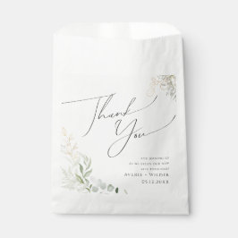 Whimsical Greenery und Gold | Vielen Dank Geschenktütchen