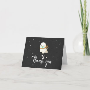 Whimsical Halloween Baby Dusche Danke Karte