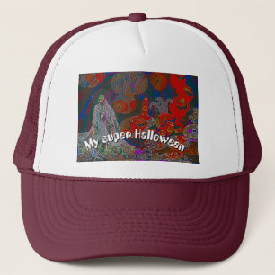 Whimsical Halloween Dreams Truckerkappe