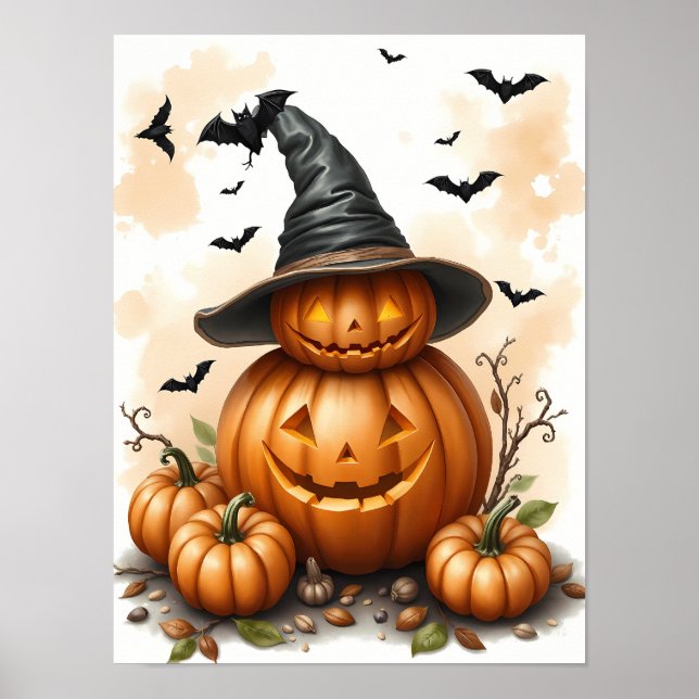 Whimsical Halloween Magic - Spaß & Spooky Poster (Vorne)