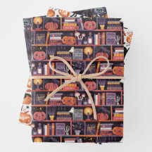 Whimsical Halloween Pumpkins Set von drei