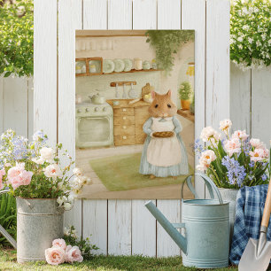 Whimsical Hamster Märchenbuch Kinderposter Poster