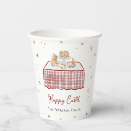Whimsical Hand Drawing Frühjahr Osterbrunch Pappbecher