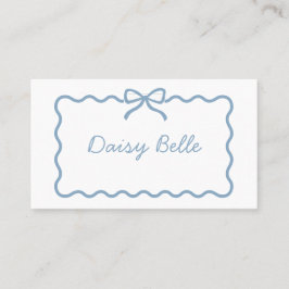 Whimsical Hand Drawn Blue Wedding Table Platzkarte