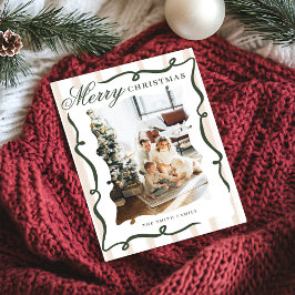 Whimsical Hand Drawn Bow Foto Weihnachten