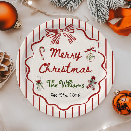 Whimsical Hand Drawn Friendsmas Christmas Party Pappteller