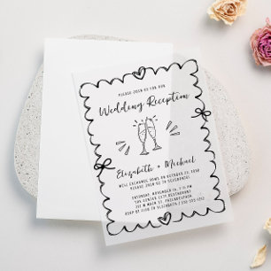 Whimsical Hand Drawn Hochzeitsempfang