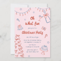 Whimsical Hand Drawn Oh, was Spaß Weihnachten Part