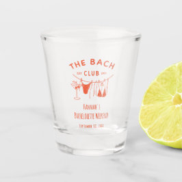Whimsical Hand Drawn Orange Cocktail Schnapsglas