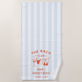 Whimsical Hand Drawn Orange Cocktail Strandtuch