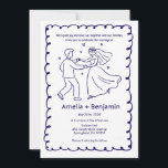 Whimsical Hand Drawn Wedding Couple | Wedding  Einladung<br><div class="desc">celebrate your love with this whimsical hand drawn wedding couple design, perfect for wedding invitations, party favors, or keepsakes. The charming, playful illustration captures the joy of your special day and adds a personalized, artistic touch to your wedding stationery. Ideal for wedding parties, engagement celebrations, or rehearsal dinners, this hand...</div>