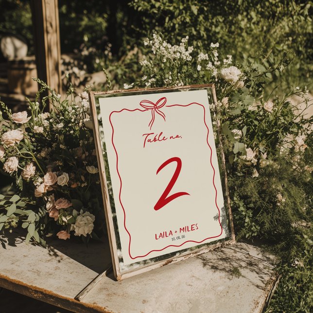 Whimsical Hand drawn wedding Event  Tischnummer (Von Creator hochgeladen)