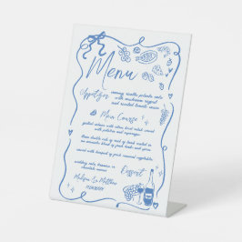 Whimsical Hand Drawn Zeichnend Doodles Hochzeitmen Sockelschild