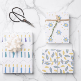 Whimsical Hanukkah Geschenkpapier Set