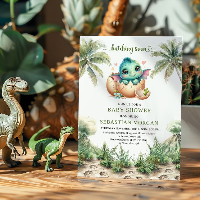 Whimsical Hatching Soon Baby Shower Invitation Einladung (Whimsical Hatching Soon Baby Shower Invitation)