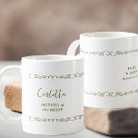 Whimsical Heart Doodle Wedding Party Kaffeetasse<br><div class="desc">Hochzeitsgeschenk Tasse für jeden in Ihrer Hochzeitsfeier. Leicht zu personalisieren eine Tasse für die Mutter der Braut, Mutter des Bräutigams, Trauzeugin etc. und Sie können auch den Namen der Braut und Bräutigam und ihre Hochzeit Datum auf der anderen Seite hinzufügen. Einfaches und elegantes Doodle-Design mit Liebe-Herzen. Sie können auch die...</div>