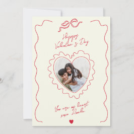 Whimsical Heart Foto-Bogenrahmen Liebe Valentinsta Feiertagskarte