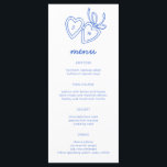 Whimsical Heart Locket Doodle Sketch Modern CUSTOM Menükarte<br><div class="desc">Verwenden Sie diese süßen skurrilen Menükarten für Ihre Hochzeit, Verlobung, Brautparty oder andere Veranstaltungen. Hand von mir für dich gezeichnet. Vollständig editierbar, fügen Sie Ihre eigene Text- oder Hintergrundfarbe hinzu. Klicken Sie auf "Personalisieren", um den Text zu bearbeiten, fügen Sie Ihre eigenen persönlichen Initialen zu den Herzen, und klicken Sie...</div>