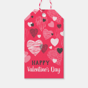 Whimsical-Herzen zum Valentinstag Geschenkanhänger
