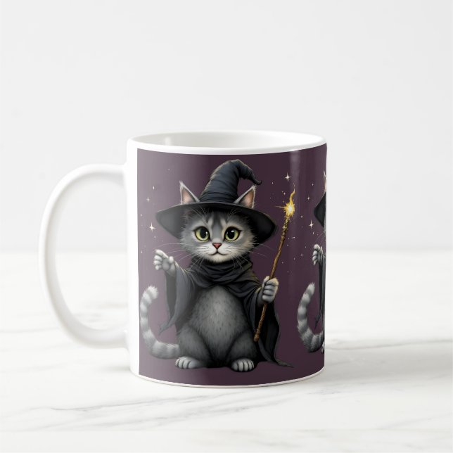 Whimsical Hexenkatze Tasse (Links)