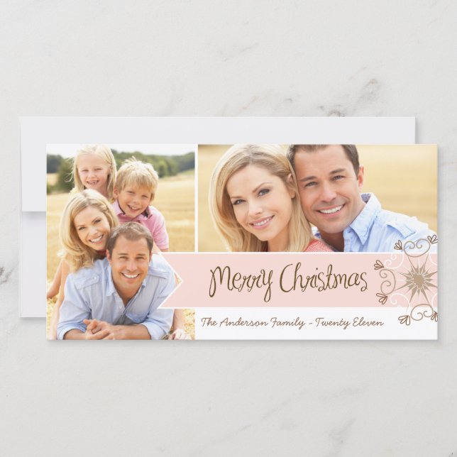 Whimsical Holiday Foto Cards Feiertagskarte (Vorderseite)
