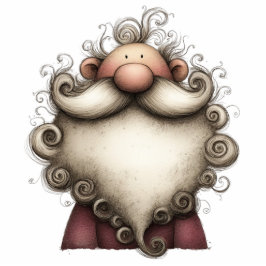 Whimsical Holiday Santa Freistehende Fotoskulptur