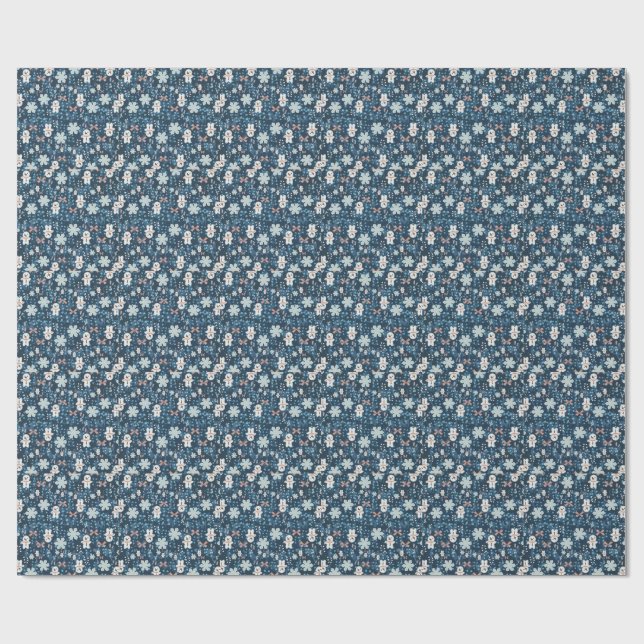 Whimsical Holiday Wrapping Paper Flat Sheet Geschenkpapier (Flach)