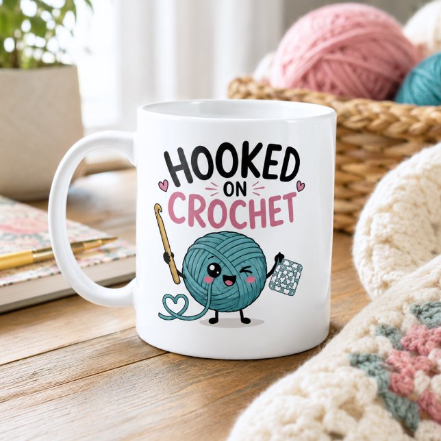 Whimsical Hooked on Crochet Kaffeetasse (Von Creator hochgeladen)