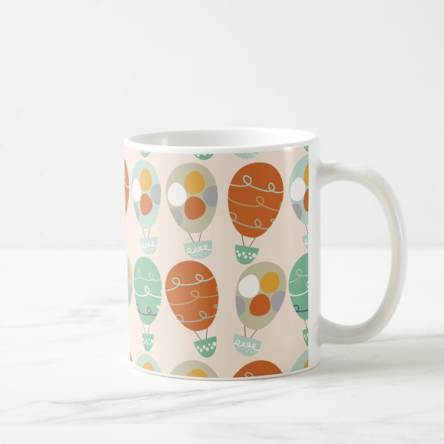 Whimsical Hot Air Ballons Kaffeetasse (Rechts)